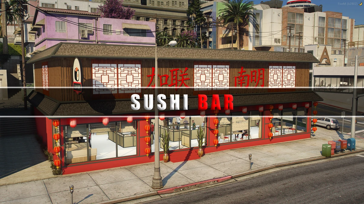 Sushi Bar – Fully Open Source | FiveM Restaurant MLO | Optimized & Ready to Use
